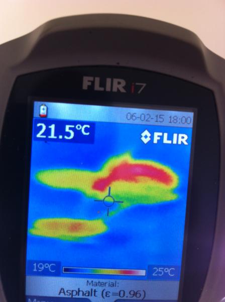 View Photo: Water penetration as seen by Thermal Imaging