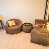 Avatar Sofa, Versa Table and Butterfly Sofa in Luscious Grey 