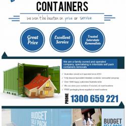 View Photo: Budget Self Pack Containers - Interstate Removalists