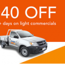 View Photo: $40 off 3+ days on light commercial