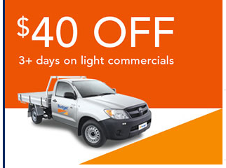 $40 off 3+ days on light commercial