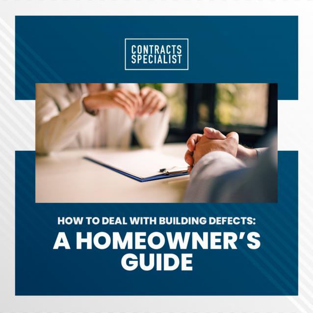  How to Deal with Building Defects: A Homeowner’s Guide