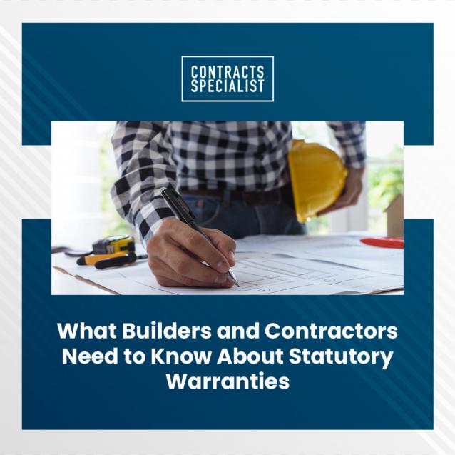 Read Article:   What Builders and Contractors Need to Know About Statutory Warranties
