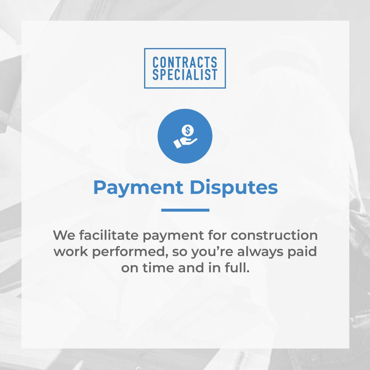 View Photo: PAYMENT DISPUTES 
