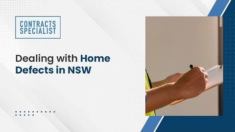 Watch Video : Dealing with Home Defects in NSW
