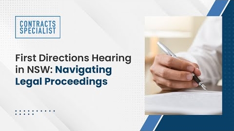 Watch Video: First Directions Hearing in NSW: Navigating Legal Proceedings