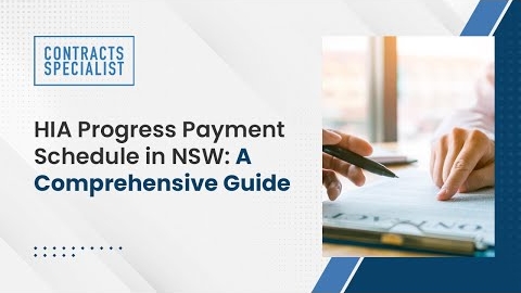 Watch Video : HIA Progress Payment Schedule in NSW: A Comprehensive Guide