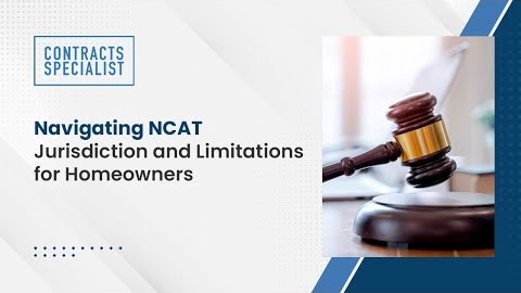 Watch Video : Navigating NCAT Jurisdiction and Limitations for Homeowners