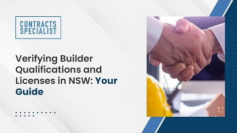 Watch Video: Verifying Builder Qualifications and Licenses in NSW: Your Guide