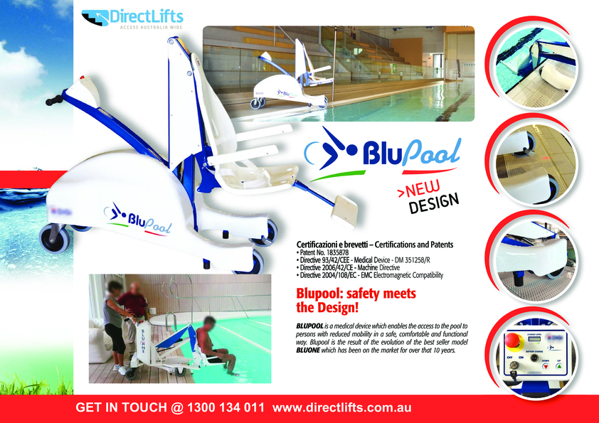 Browse Brochure: Blu Portable Pool Lift