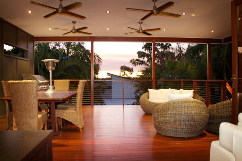 Large deck offers a fantastic space to entertain  