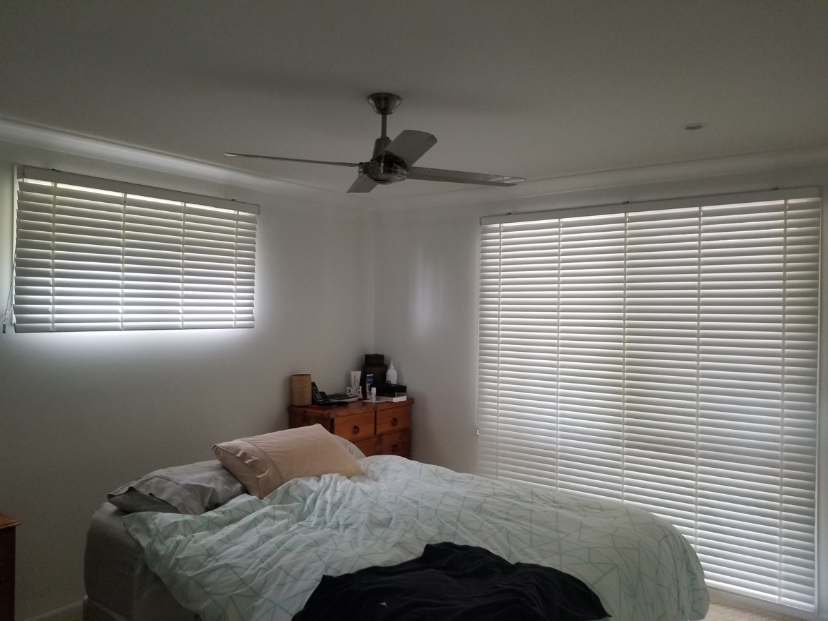 View Photo: Bedroom - White Timber Venetian Blinds