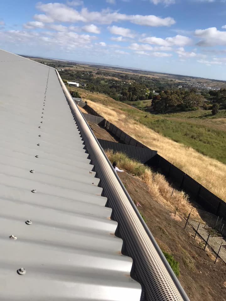 Grayson’s Gutter Guard Geelong on a roof in Highton.