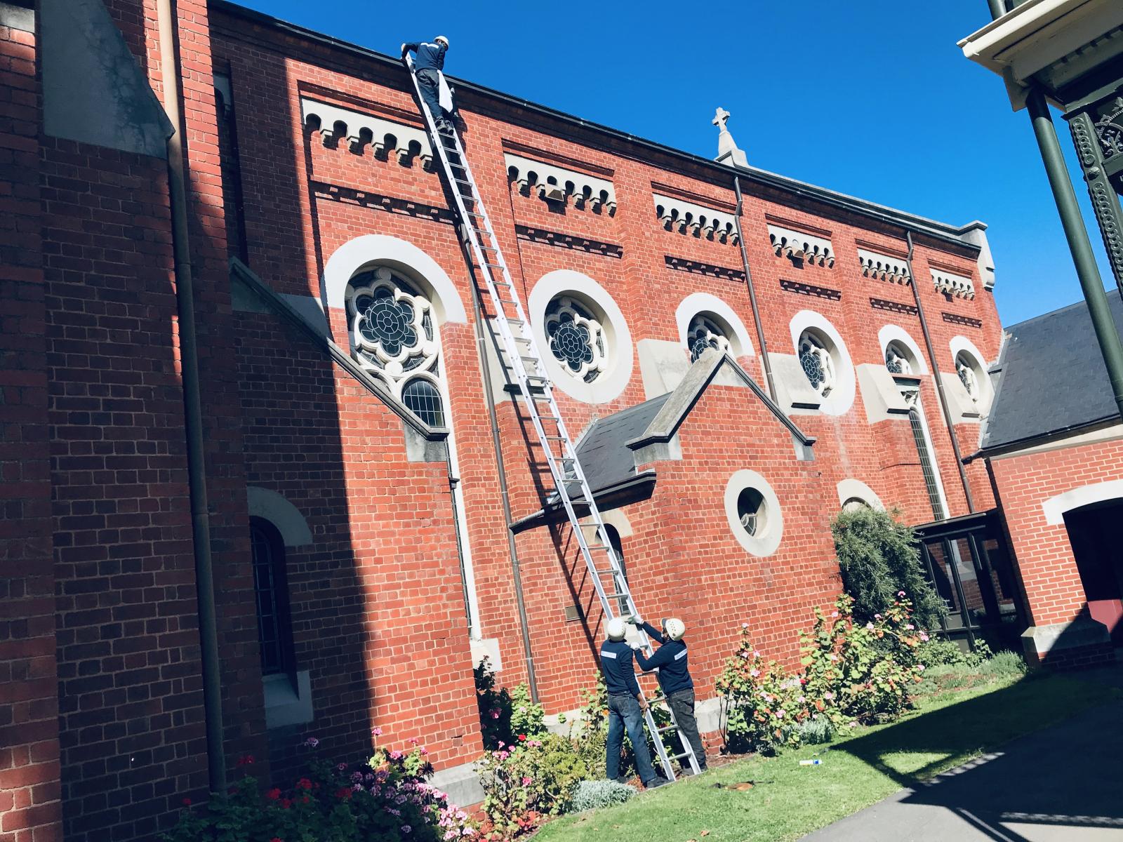 View Photo: Ballarat high access gutters from large ladders