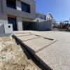 Two Storey Home Exposed Aggregate Driveway & Stairs