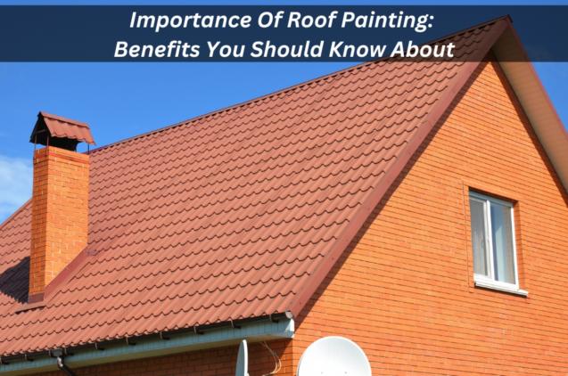 Read Article: Importance Of Roof Painting: Benefits You Should Know About