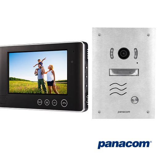 Panacom 780 Flush Mount Video Intercom Kit (Black)