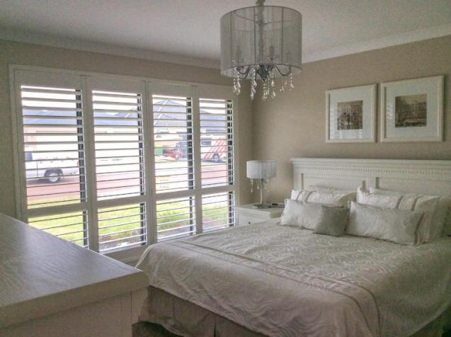 View Photo: Plantation Shutters Basswood 'Silk White' - Bedroom 