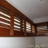 Plantation Shutters in Basswood Burnt Suger