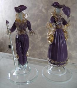 Murano Glass Harlequin Figurines