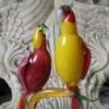 Murano Glass Parrots