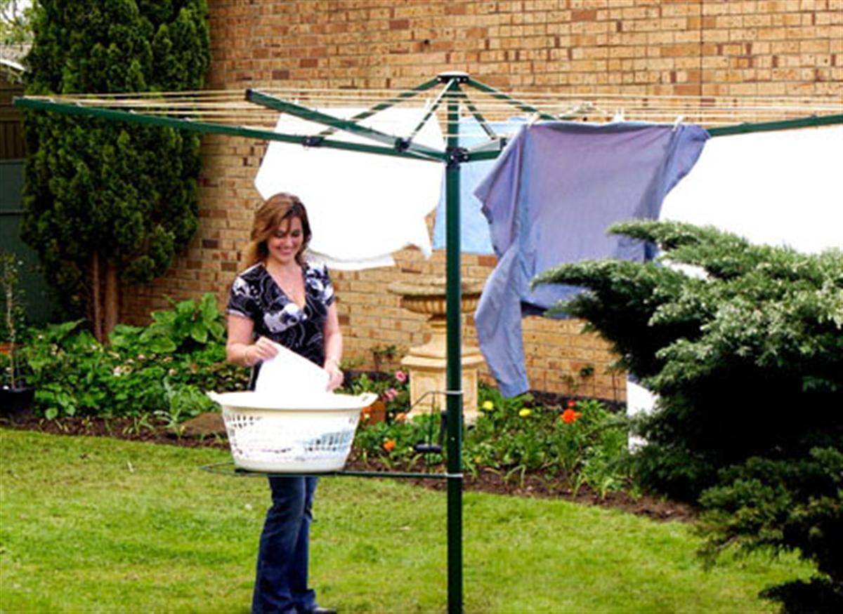 View Photo: Austral Foldaway 51 Rotary Clothesline - Cottage Green