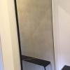 Antique Finish Mirror 5mm Recessed Into Black Powder Coated Frame