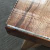 Glass Top On Wooden Table