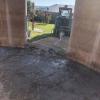 Removing each concrete slab