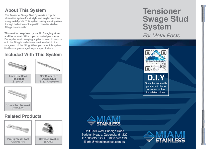 View Brochure: Standard DIY System Metal Instruction Sheet