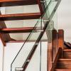 Glass and Custom Stainless Steel Handrail 