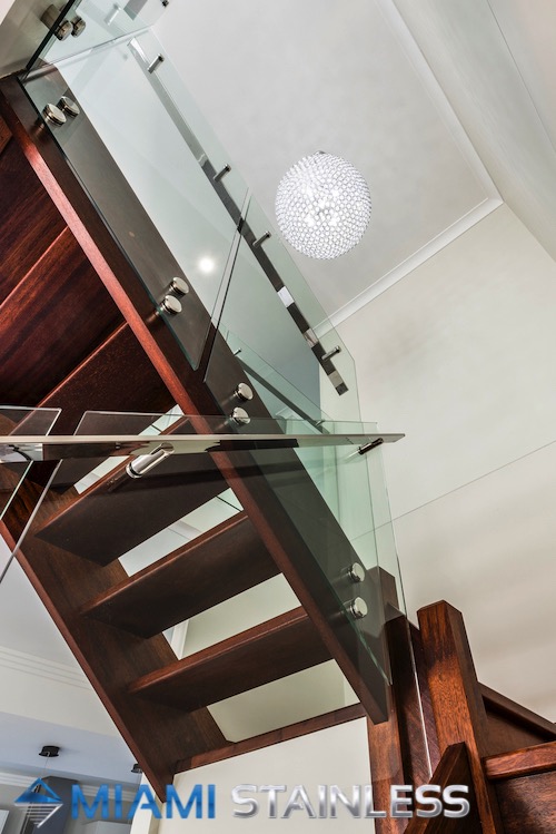 View Photo: Glass and Stainless Steel Staircase with 50mm standoffs