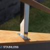 Mirror polished custom handrail posts