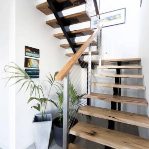 View Photo: Timber step and handrail staircase