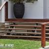 Wire and timber handrails