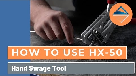 Watch Video: HX 50 hand swage tool