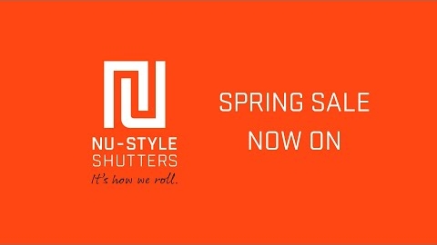 Watch Video: Nu-Style Shutters Spring Sale Now On