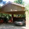 Tiled Roof Carport with Brick Pillars