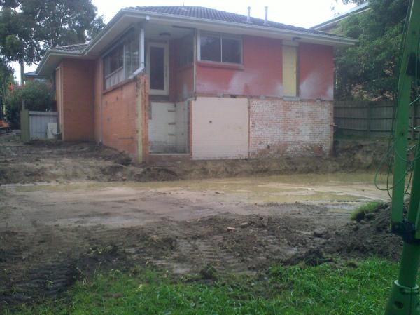 Partial Demolition and excavation