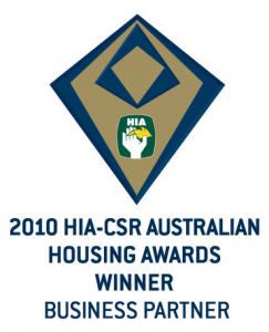 HIA Australian Business Partner of the Year 2010.
