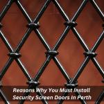 Reasons Why You Must Install Security Screen Doors In Perth