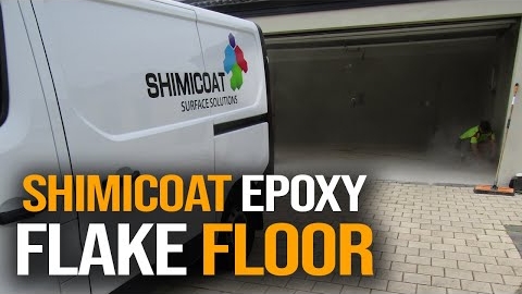Watch Video: Epoxy Flake Floor Garage Floors
