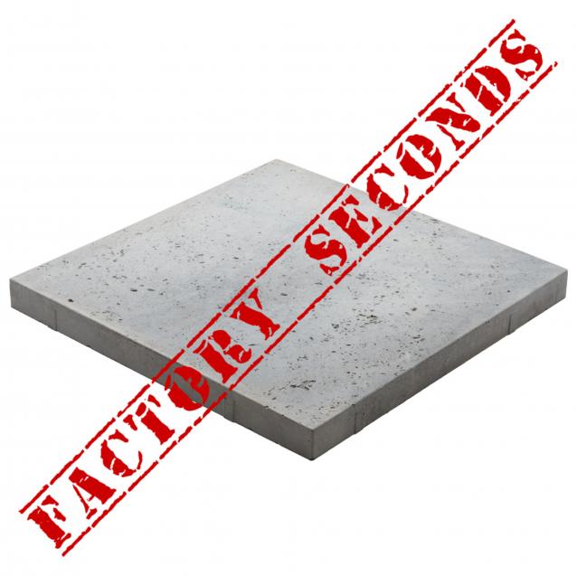 Travertine 500x500x40mm Concrete Pavers - Factory Seconds - Silver