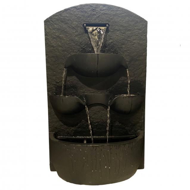 Read Article: Zaria Wall Fountain - Charcoal - Water Feature