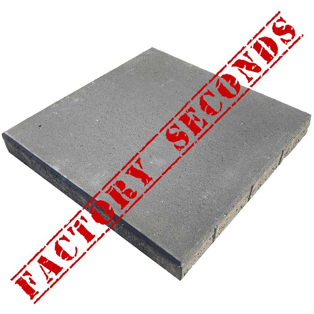 Broadway 400x400x45mm Concrete Pavers - Charcoal - Factory Seconds