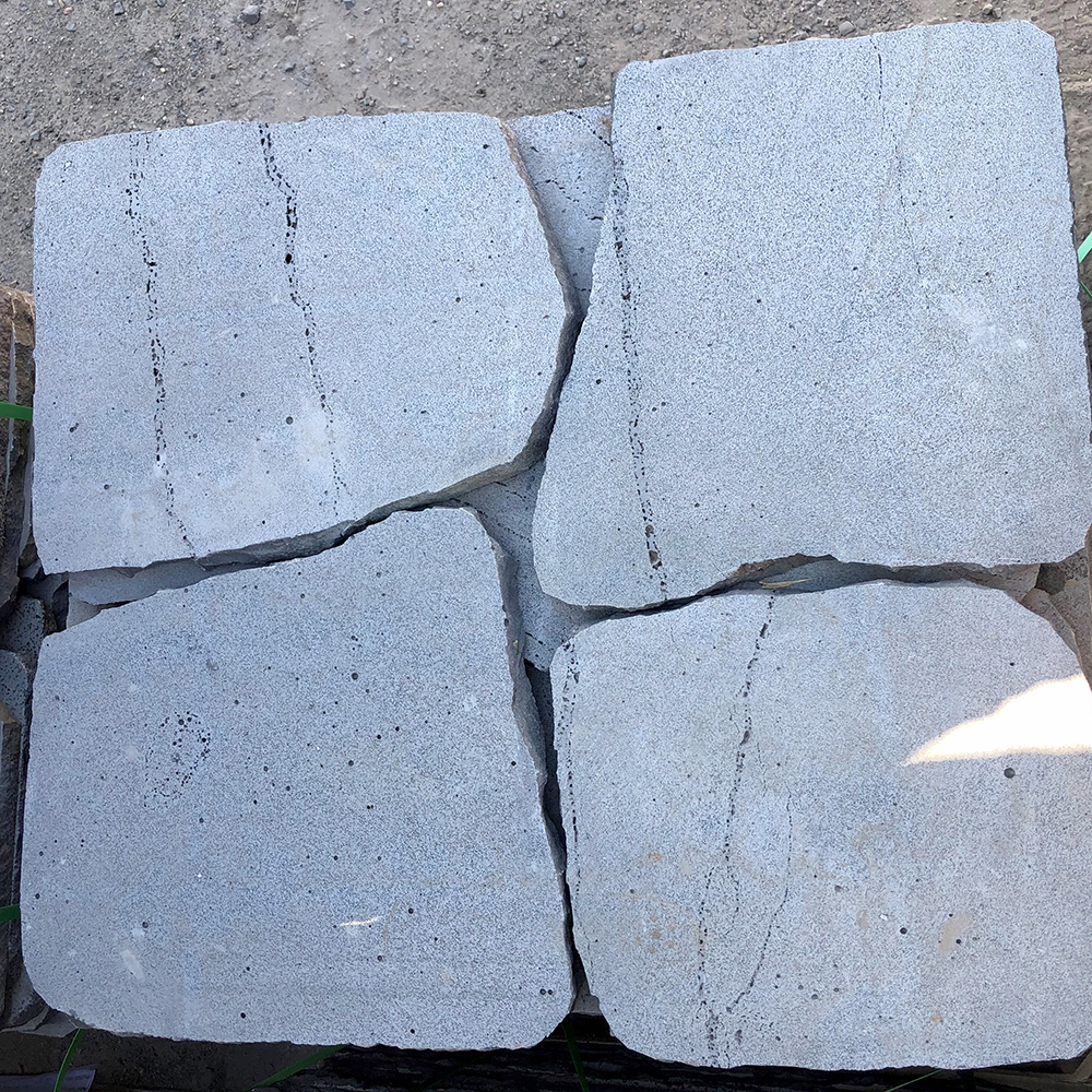 View Photo: Lava Honeycomb Basalt / Bluestone 400-600mm x 30mm Random Natural Stone Flagging- 1st Quality