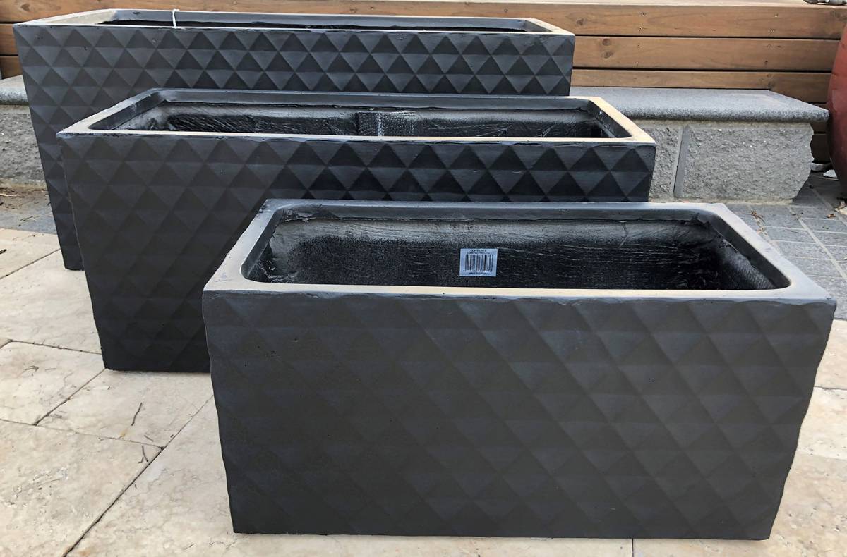 UrbanLITE Diamond Trough Black - Available in Large, Medium and Small