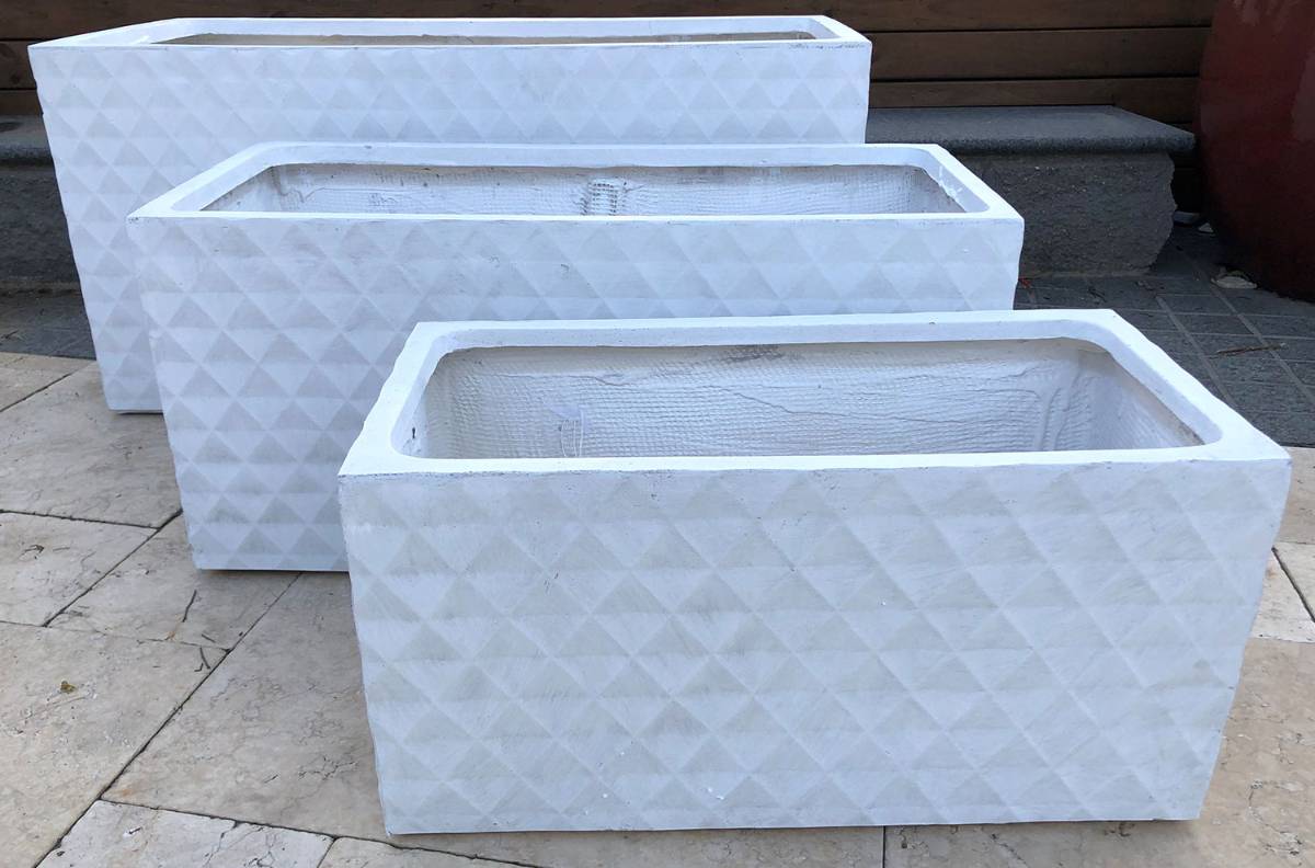 UrbanLITE Diamond Trough White - Available in Large, Medium and Small