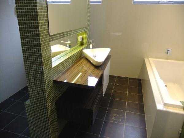 a new contemporary bathroom