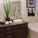 View Photo: Bathroom with Natural Stone and Granite Look